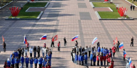 В центре Брянска прошел тематический флешмоб #Россия89 - Газета Верный путь